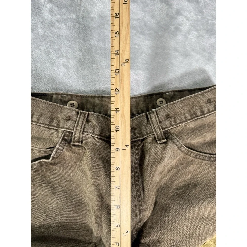 Wrangler Brush Pants Rugged Wear Mens 34x30 Brown Cotton Nylon Field Hunting